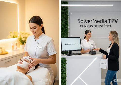 Pantalla del software SolverMedia Clínicas con agenda y pacientes