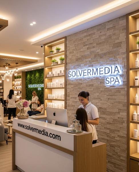 Pantalla principal del software TPV SolverMedia para spa y balnearios